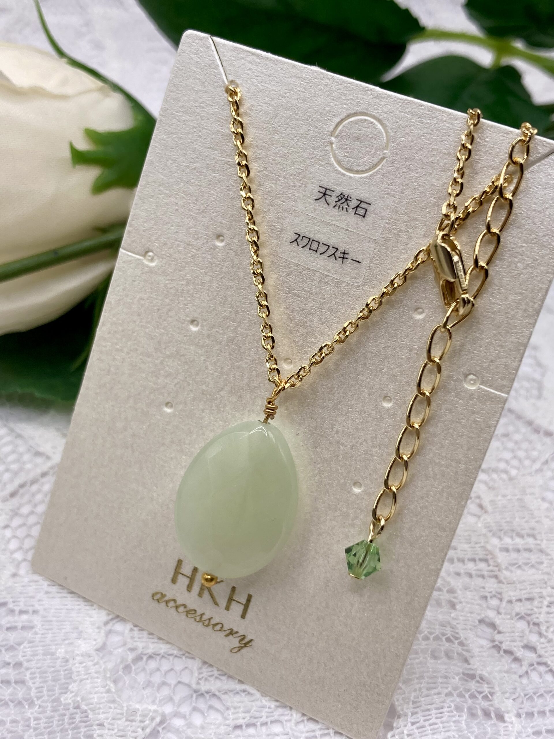 綺麗な天然石ロングネックレス 多色　60cm 0460001N purepoche_895-0k023-634