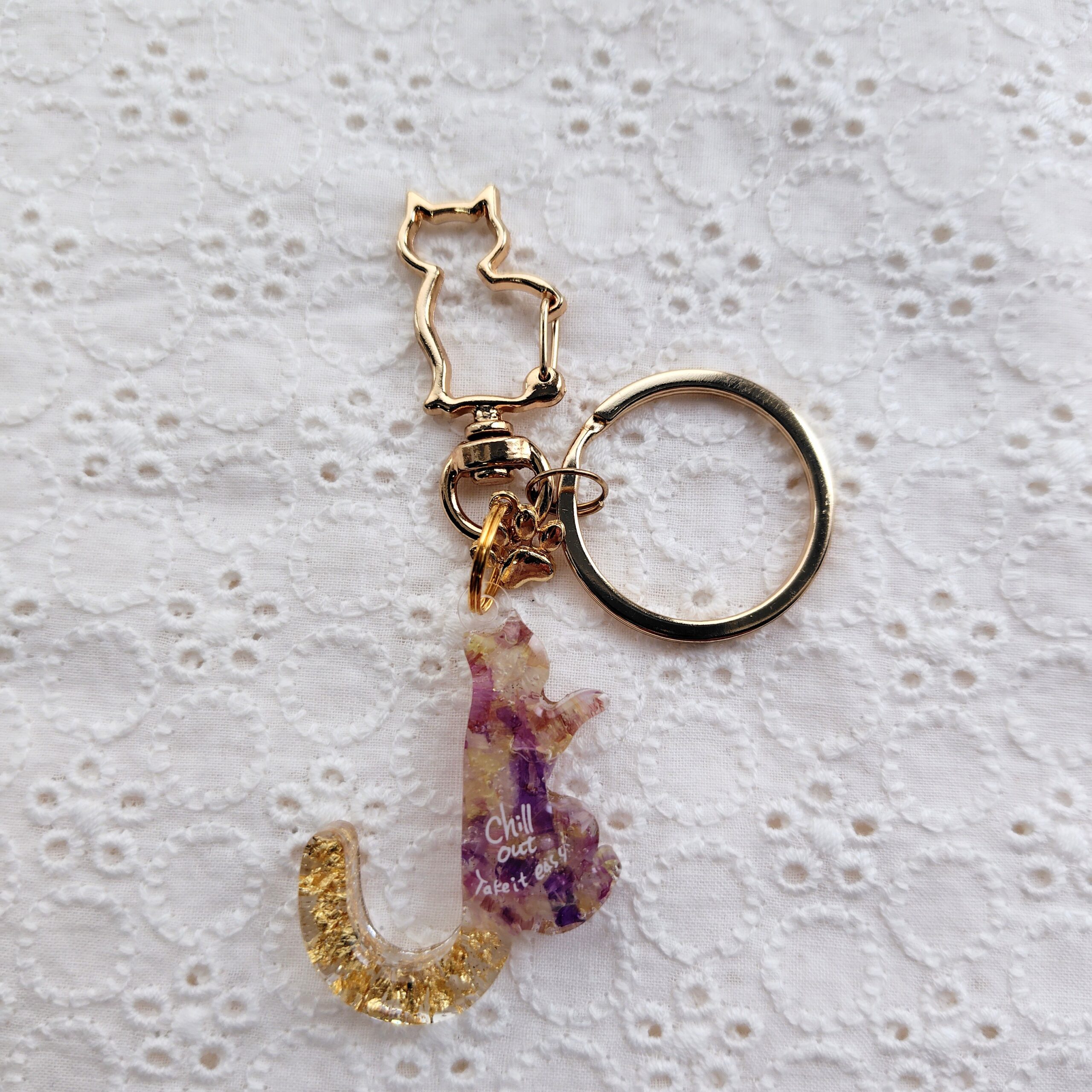 なーたん♥猫ちゃん✦秋の街で♫キーホルダー ラバーキーホルダー / ニャンコ / ヤナギダマサミ